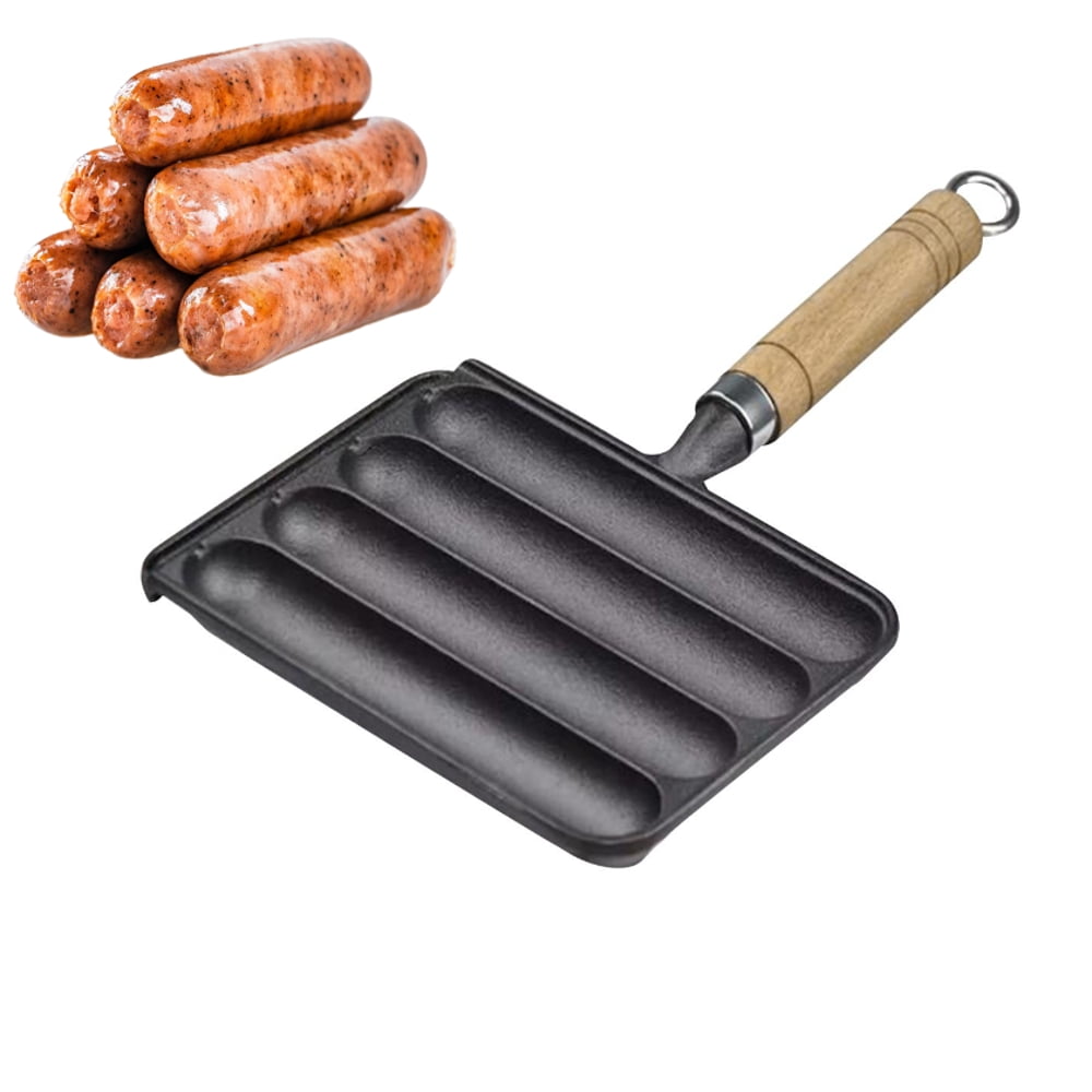 Sausage Pan Homemade Nonstick Corn Dog Grill Pan for Kitchen All Stovetop Baking Square