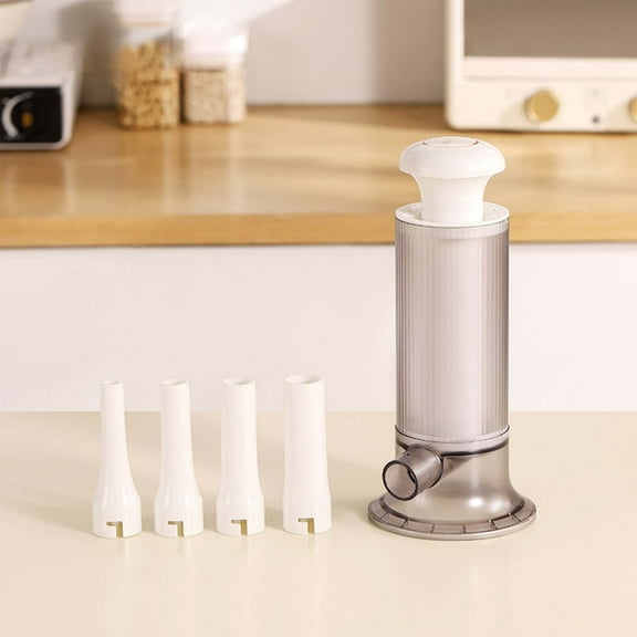 Sausage Stuffer,Homemade Manual Sausage Maker With 4 Stuffing Tubes Food Grade Kitchen Sausage Stuffer Tool,Manual Making Sausages Machine For Household Use Small Tool