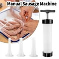 thumbnail image 1 of Sausage Stuffer - Homemade Manual Sausage Maker, Fast Meat Filling Machine, Food Grade Kitchen Sausage Stuffer Tool for Household Use (3 Stuffing Tubes), 1 of 5