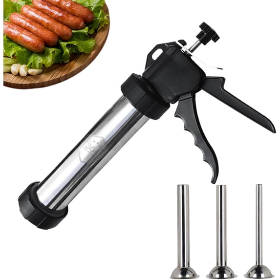Sausage Stuffer Homemade Sausage Filling Tool: Stainless Steel Sausage ...
