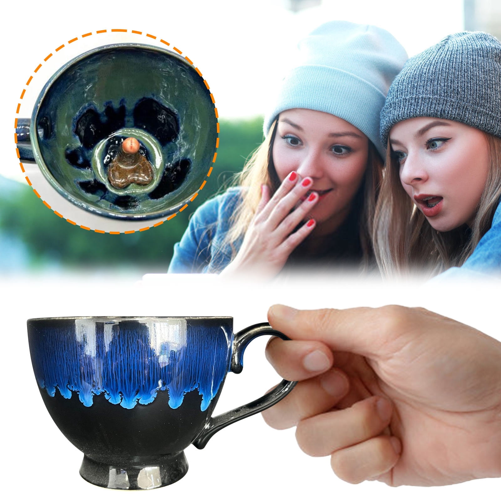 Sausage Surprise Mugs,Handmade Ceramic Mug,Fun and Unique Mug with a Hidden Surprise - Mug ...