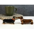 thumbnail image 1 of Sausage Wiener Dogs Black And Chocolate Dachshunds Salt And Pepper Shakers Set, 1 of 5
