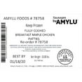 Sausages By Amylu Breakfast Maple Chicken Patties, 10 Pound 1 each