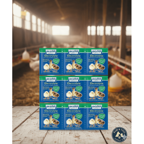 Sav-A-Chick Poultry Vitamins Electrolytes Bird Supplement Stress Relief 9PCK