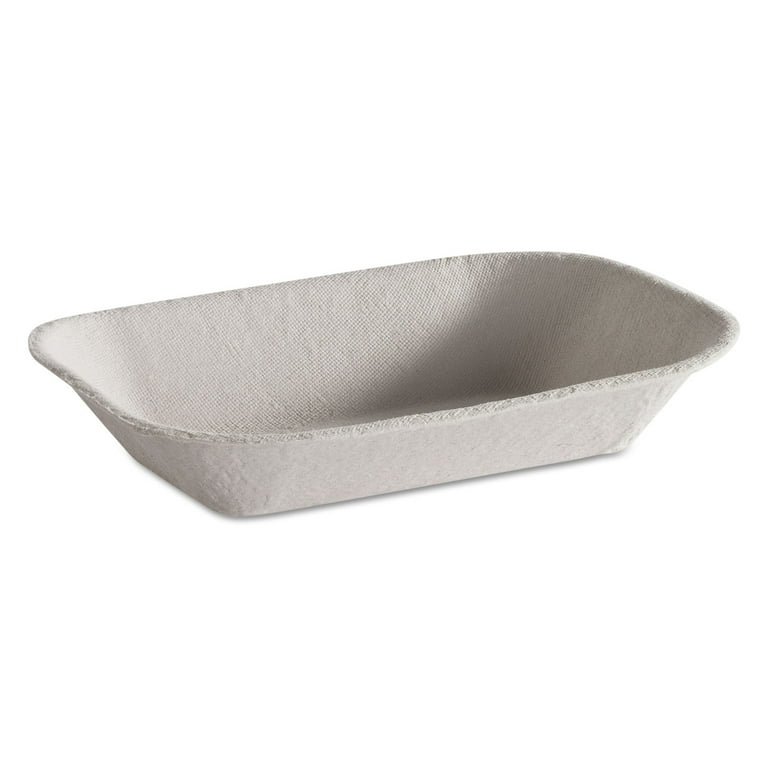 Savaday Molded Fiber Food Tray, 1-Compartment, 5 x 7, Beige, Paper, 250/Bag, 4 Bags/Carton Savaday Molded Fiber Food Tray, 1-Compartment, 5 x 7, Beige, Paper, 250/Bag, 4 Bags/Carton