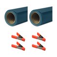 thumbnail image 1 of Savage 53"x36' Widetone Seamless Background Paper, Ultramarine, 2-Pack, Bundle with 4x 1-1/4x1" Steel Spring Orange Clamp, 1 of 8