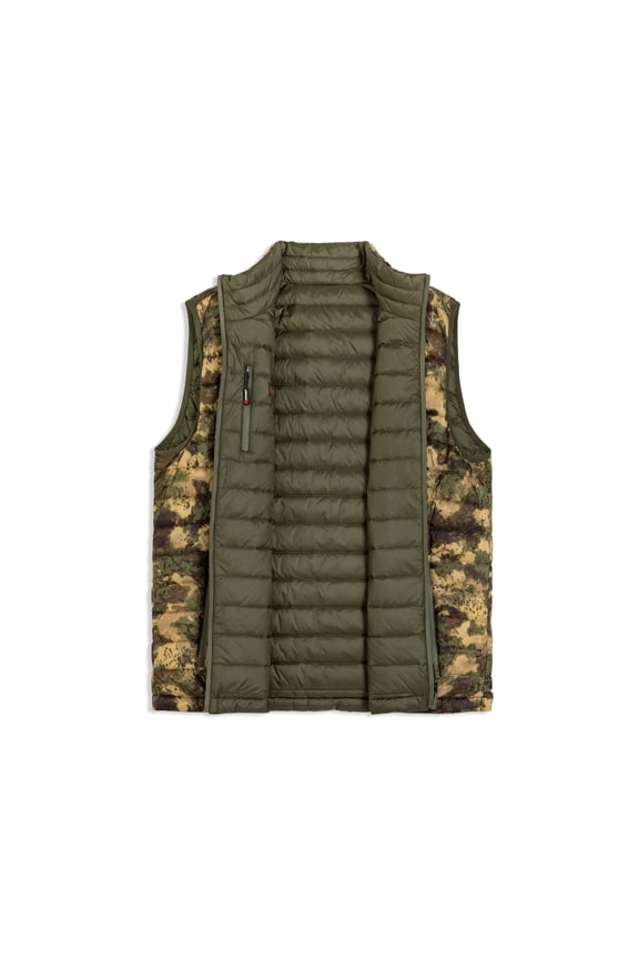Reversible Duck Down Vest-Men's, Woodland Green Camo, Medium