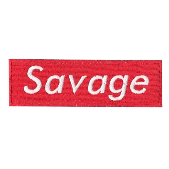 Savage Embroidered Iron On Patch