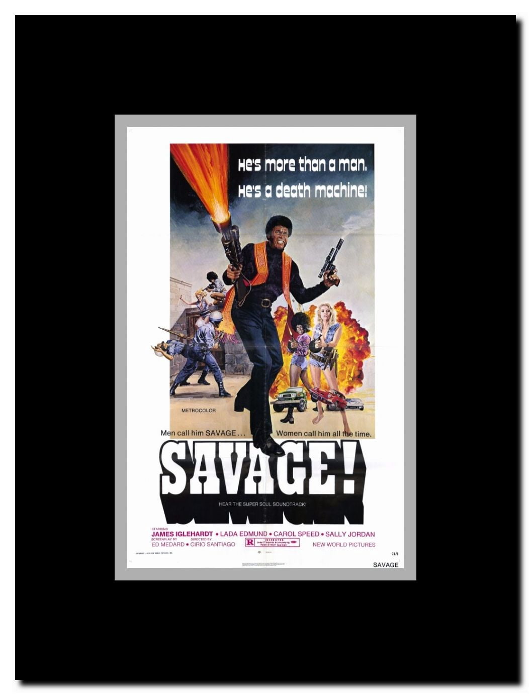 Savage! Framed Movie Poster