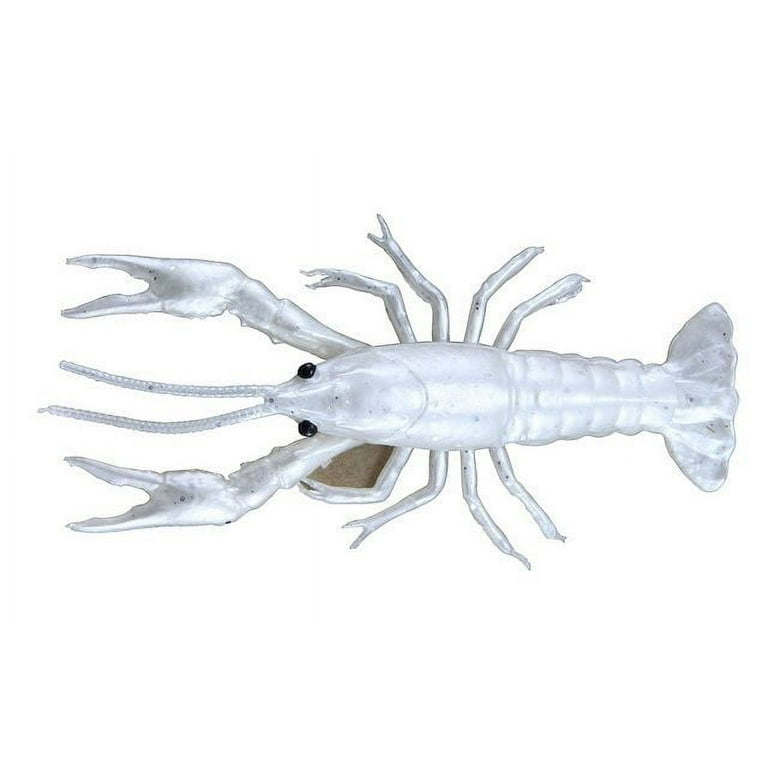 Savage Gear 3 1/5oz White Sparkle 3D Crawfish Crayfish Smallmouth Bass  Lure New