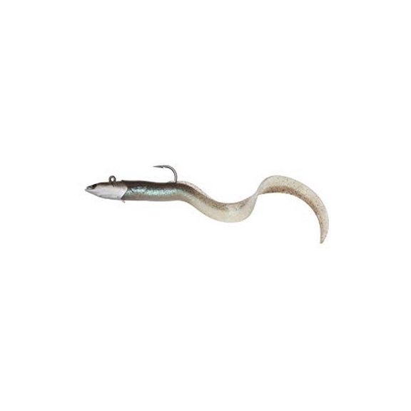 Savage Gear Real Eel Fishing Jigs, 12 in, 5 1/3 oz, Ghost Herring, 1 Ct