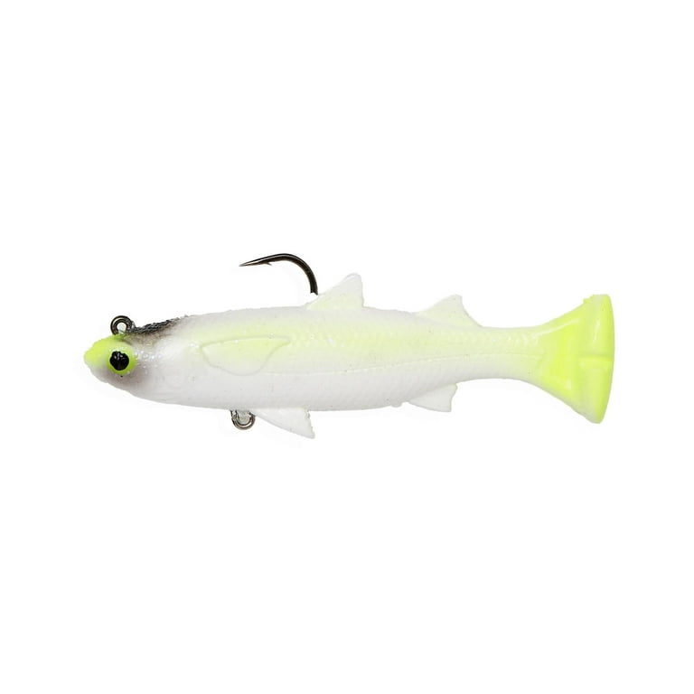 Savage Gear 3718 Pulse Tail Mullet 5RTF Chartreuse White