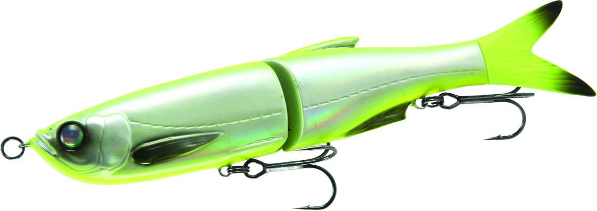 Savage Gear 3D Jointed Glide Swimmer, Slow Sinking, Chartreuse Flash, 6 1/2in, 1 3/4oz, GS-165-CF