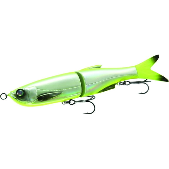 Savage Gear 3D Jointed Glide Swimmer, Slow Sinking, Chartreuse Flash, 6 1/2in, 1 3/4oz, GS-165-CF