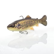 Savage Gear 3D Line Thru Pulse Tail Trout Pro, 6 in, Brown Trout
