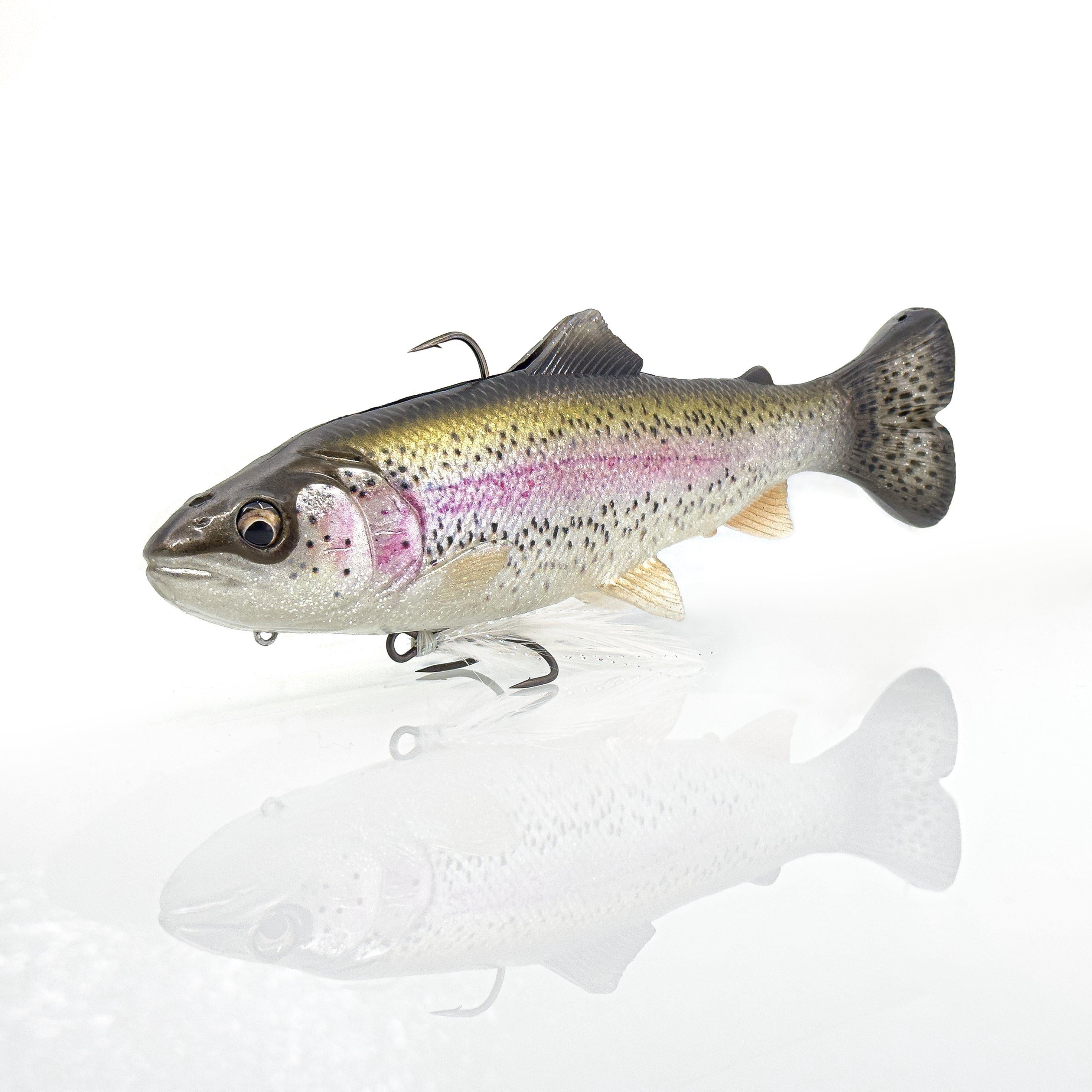 Savage Gear 3D Line Thru Pulse Tail Trout Pro, 8 in, Dark Trout