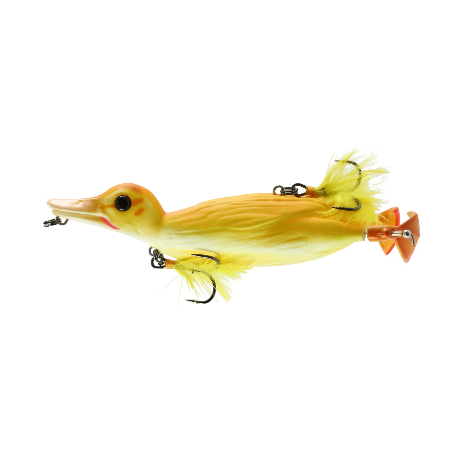 Savage Gear D-110-YD 3D Topwater Duck Pike Musky Lure Yellow Duckling, 4  1/4 