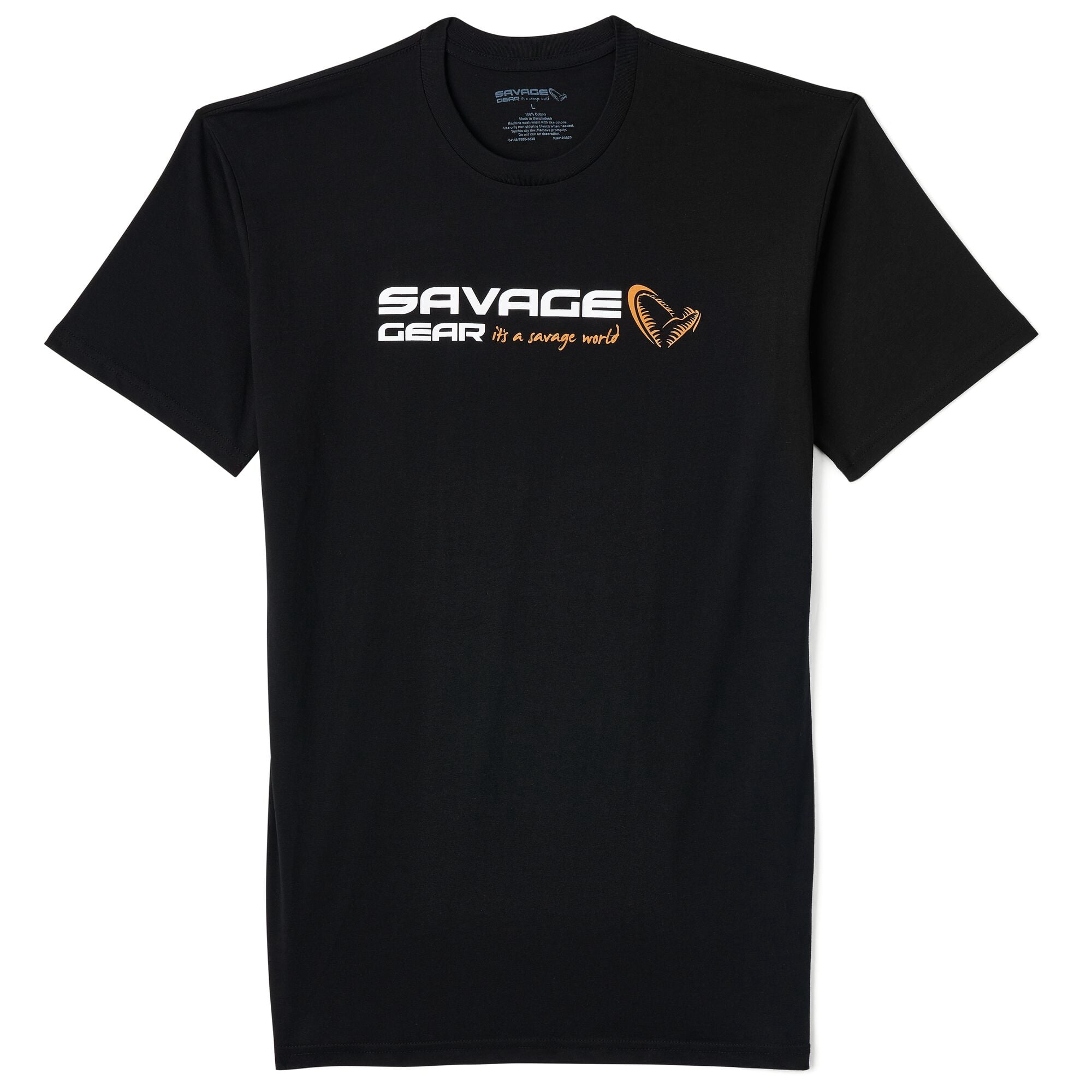 Savage Gear Logo Tee, Black, Size XL