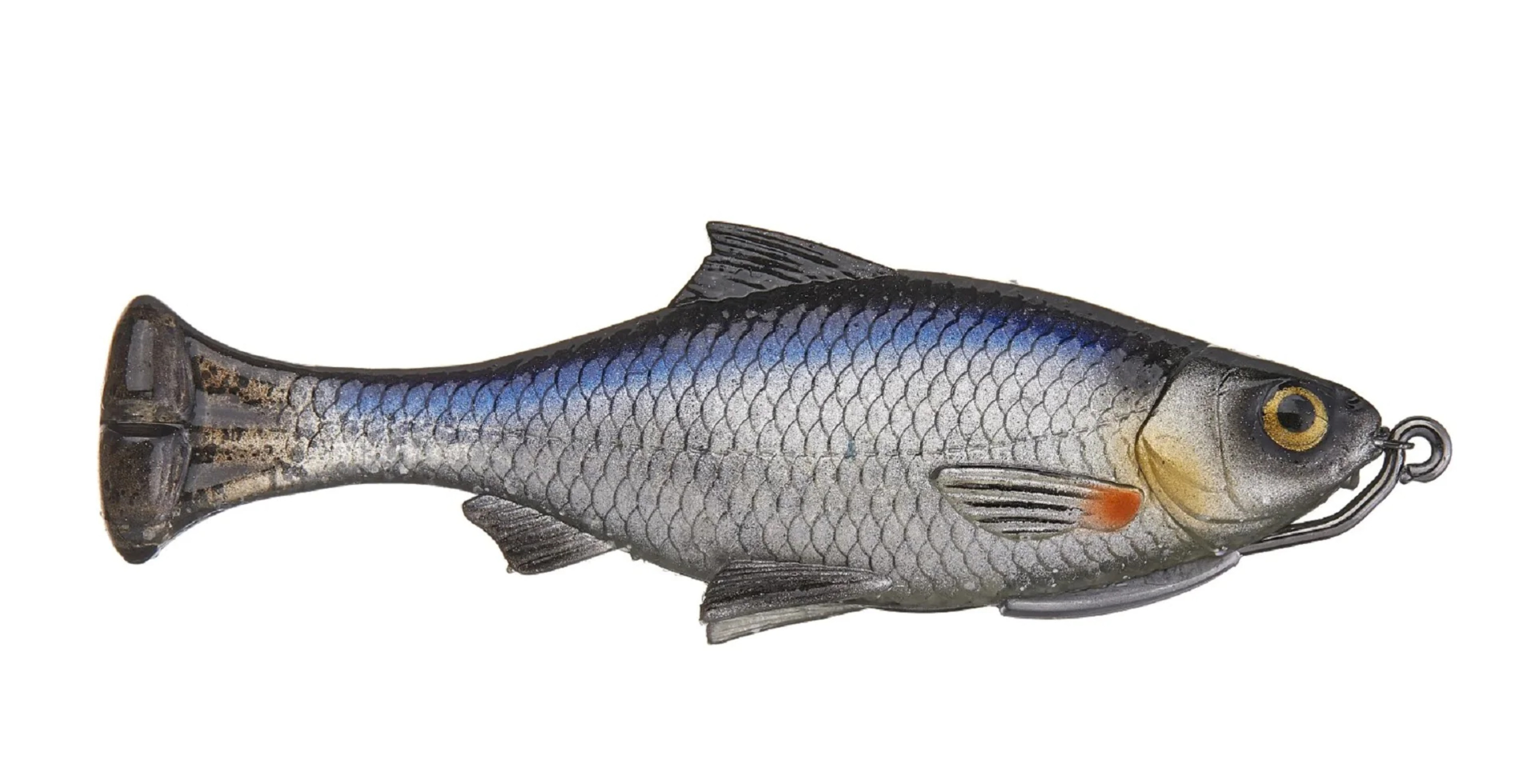 Savage Gear Pulse Tail Pinfish Lure - 4 Inch Sinking Bait, White Pinfish Color