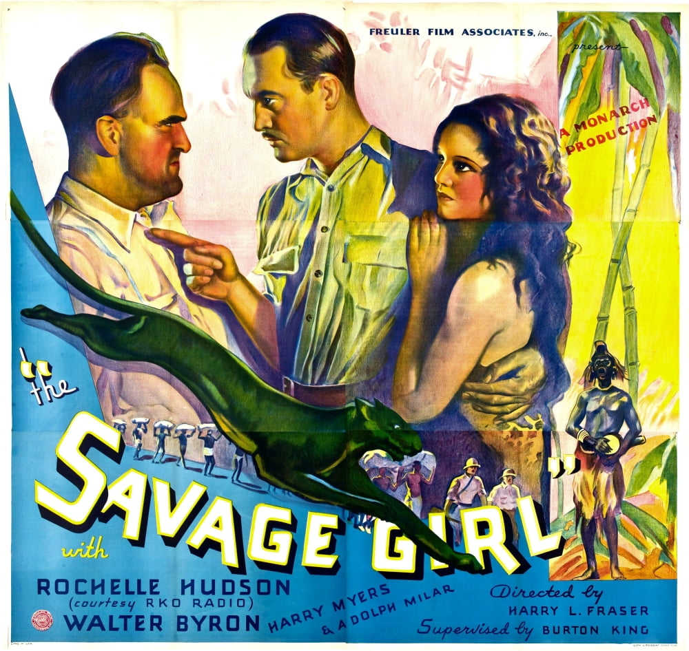 Savage Girl Canvas Art - (28 x 22)