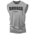 thumbnail image 1 of Savage Men's Workout Shirt for Men, Gym Funny Deadlift Lifting T-Shirt, 1 of 7