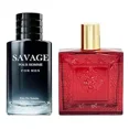 thumbnail image 1 of Savage Pour Home & Lion Versatile Red Flame Cologne for Men, Eau De Toilette Natural Spray, (Inspired by Sauvage & Versase Red Flame) 3.4oz Fl Oz/100ml each, 1 of 4