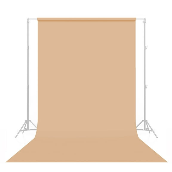 Savage Seamless Paper Photography Backdrop - #25 Beige (86 in x 36 ft) for Youtube Videos, Live Streaming, Interviews and Portraits - Made in USA