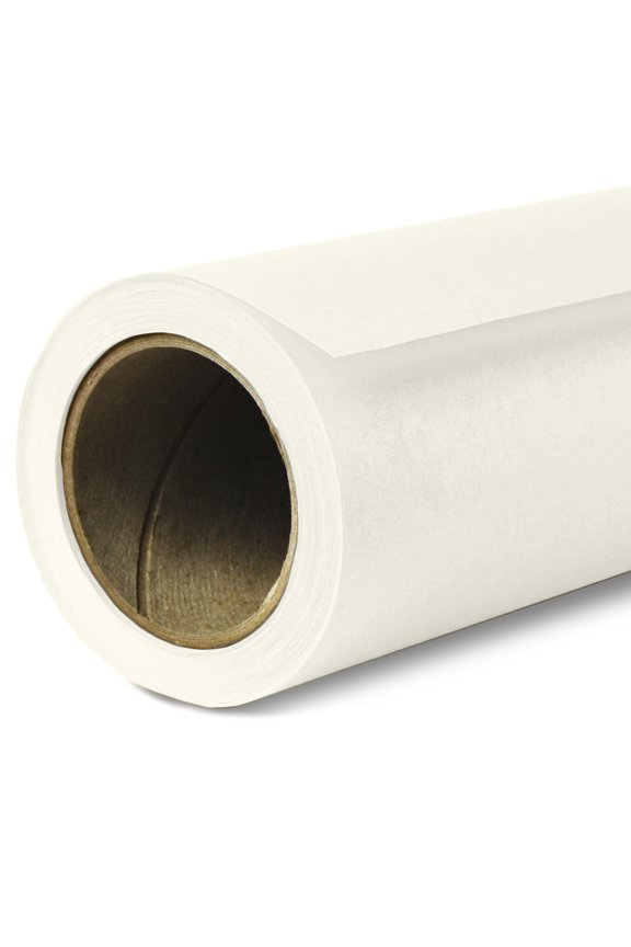 Seamless Paper Photography Backdrop - #50 White (26 in x 36 ft) for Youtube Videos, Live Streaming, Interviews and Portraits - A