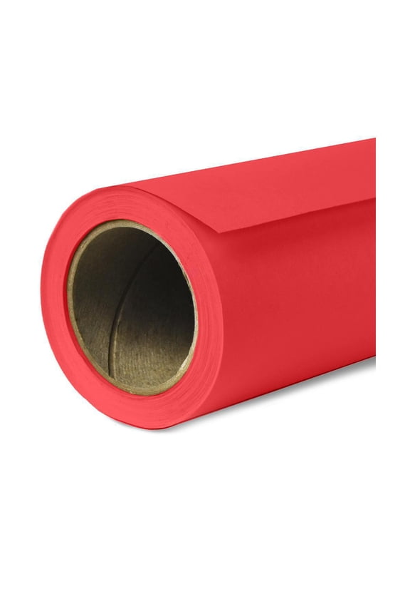 Savage Seamless Paper Photography Backdrop - #8 Primary Red (53 in x 36 ft) for Youtube Videos, Live Streaming, Interviews and Portraits - A