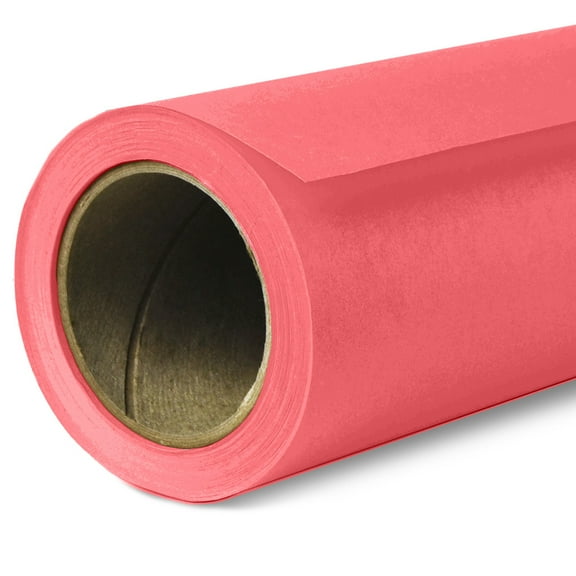 Savage Seamless Paper Photography Backdrop - #92 Flamingo (26 in x 36 ft) for Youtube Videos, Live Streaming, Interviews and Portraits - A