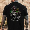 thumbnail image 1 of Savage Tacticians Tactical Skull Night Vision Goggles Graphic T-Shirt Military Veteran Tee, 1 of 1