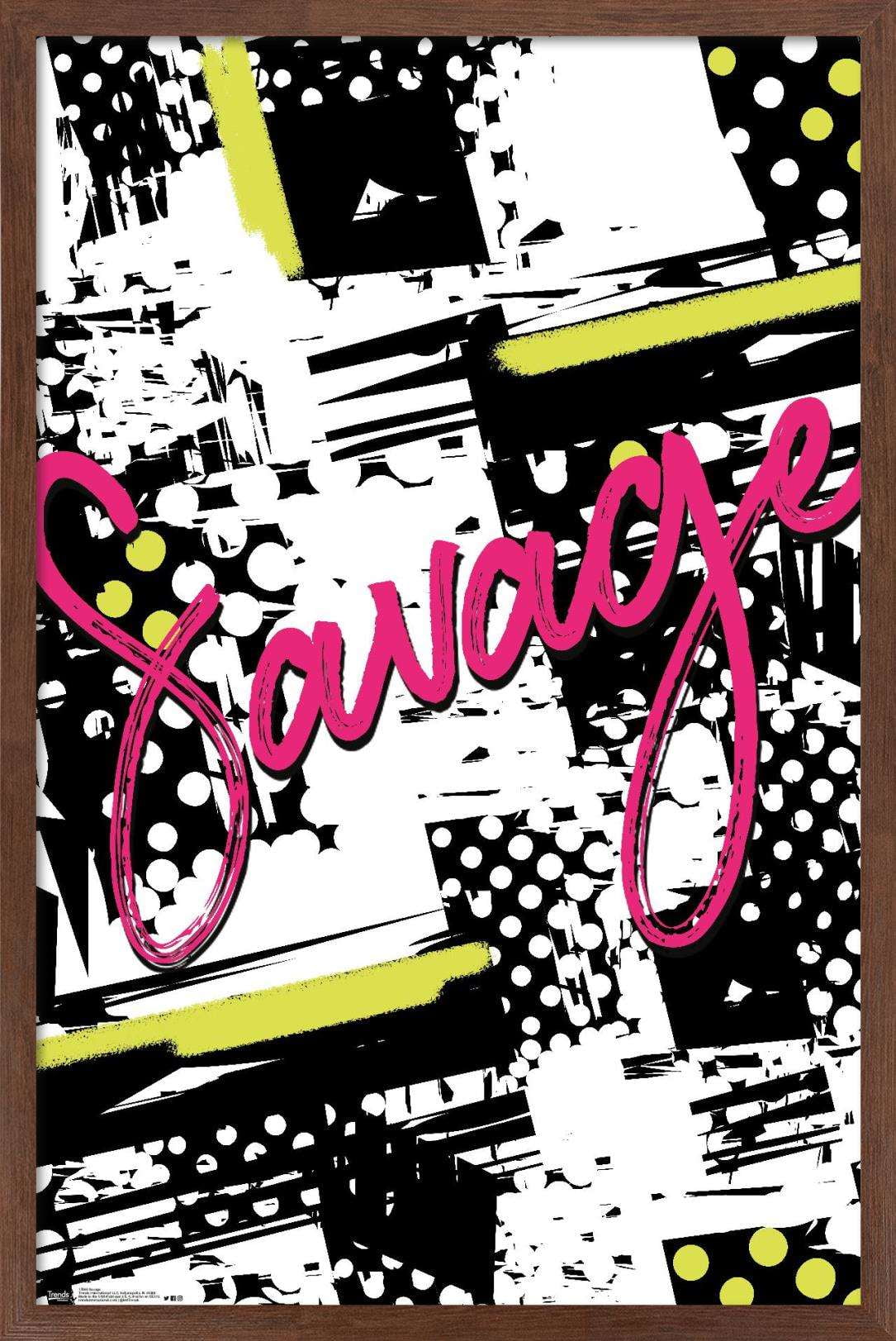 Savage Wall Poster, 14.725" x 22.375", Framed