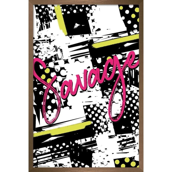 Savage Wall Poster, 22.375" x 34", Framed