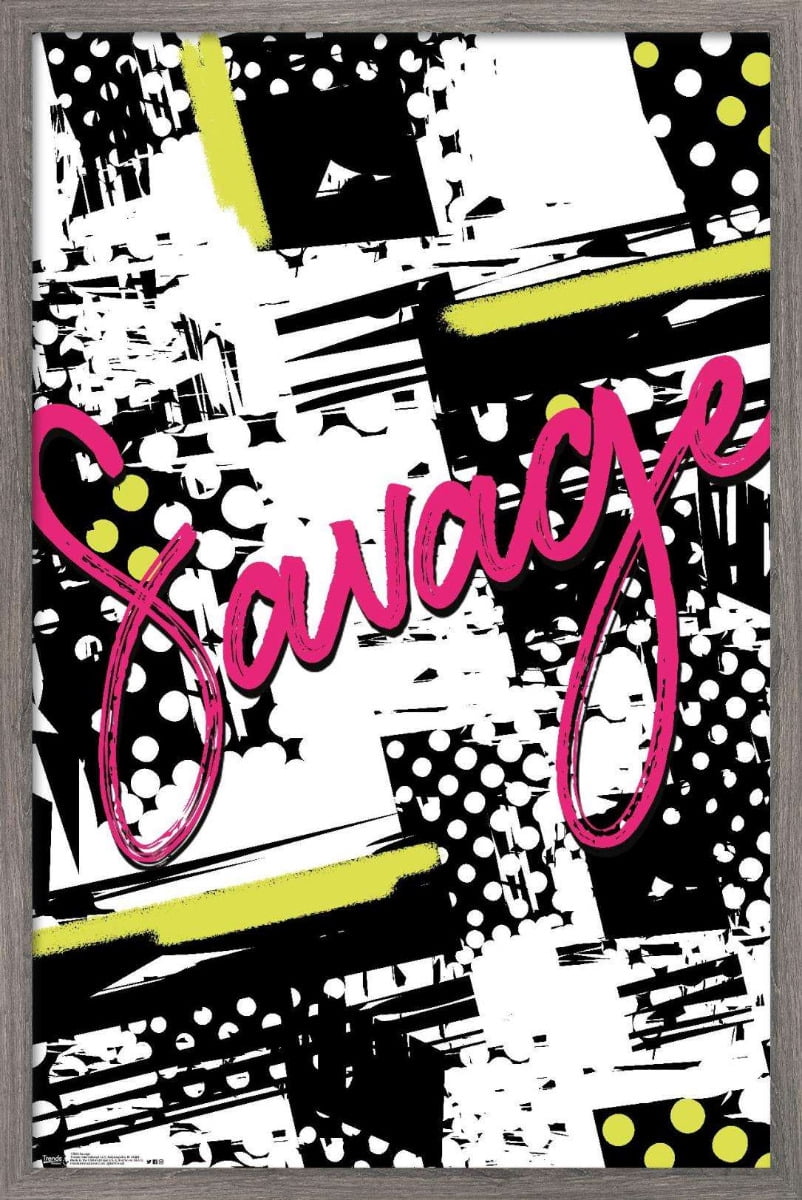 Savage Wall Poster, 22.375" x 34", Framed