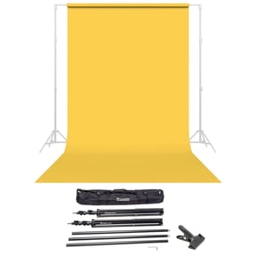 Savage Widetone Seamless Background Paper, 86" wide x 36' Sand, #4 - Bundle With Flashpoint 10' Background Support System Air Cushioned, Flashpoint Clip Clamp with 2" Jaw