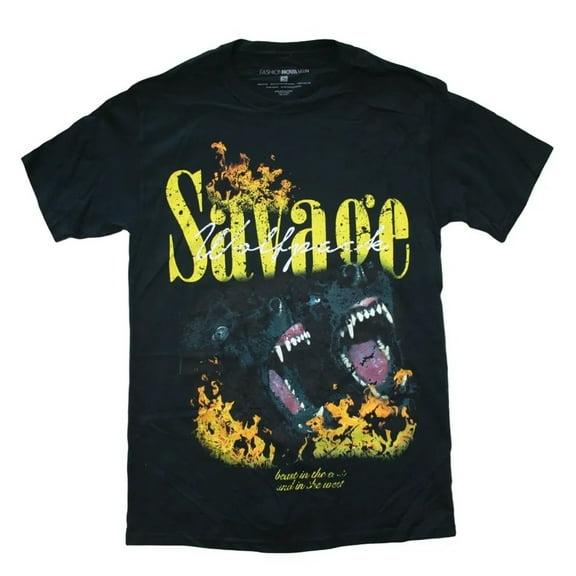Savage Wolfpack Beast in the East and in the West Men's T-shirt (XL)