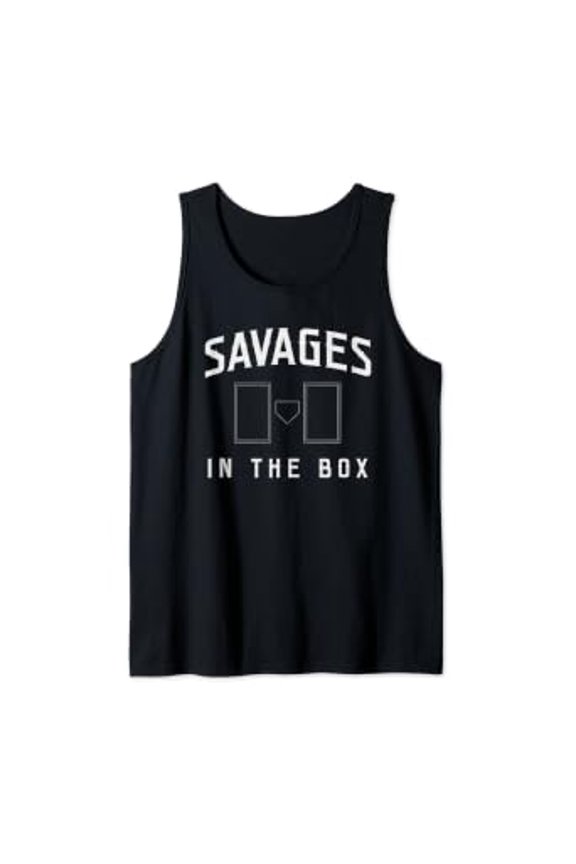 Savages In The Box Baseball Tank Top Size S-3XL