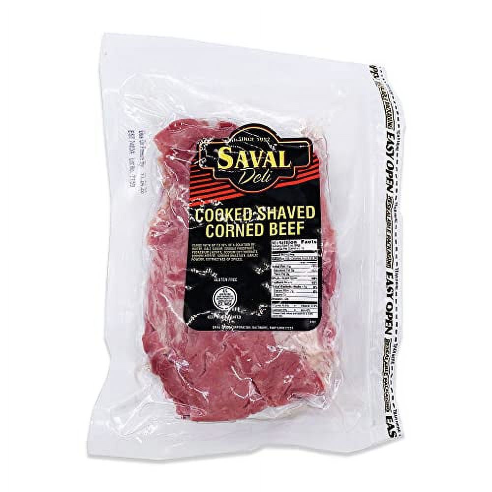 Saval Deli Corned Beef, Shaved Gluten Free, USDA Choice Beef 2