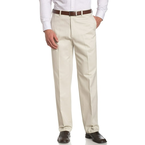 Savane Men's Big & Tall Flat Front No-Iron Performance Chino Pant
