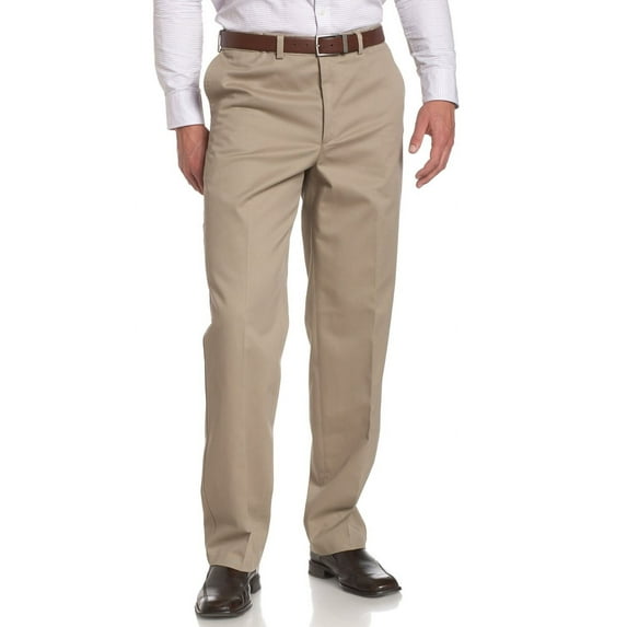 Savane Men's Flat Front Performance Chino Pants