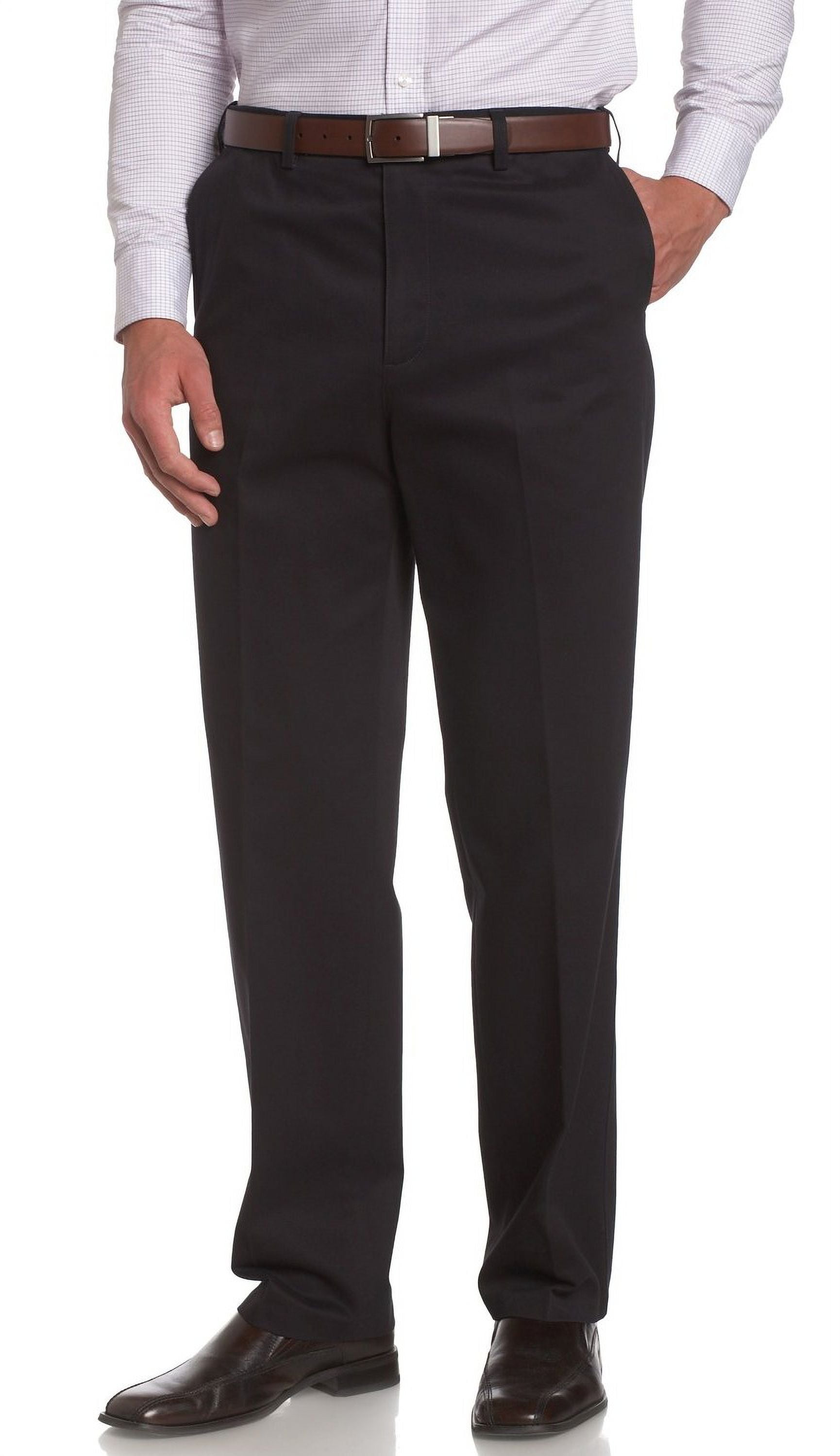 Savane Men's Flat Front Performance Chino Pants