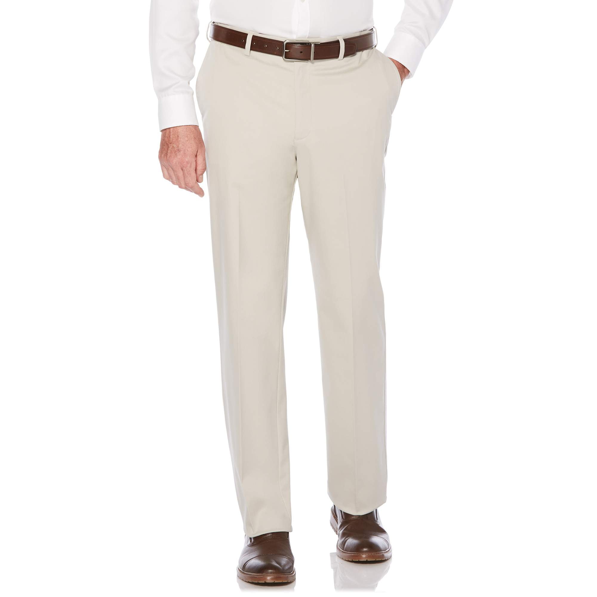 Savane Men's Flat Front Ultimate Performance Chino Pants