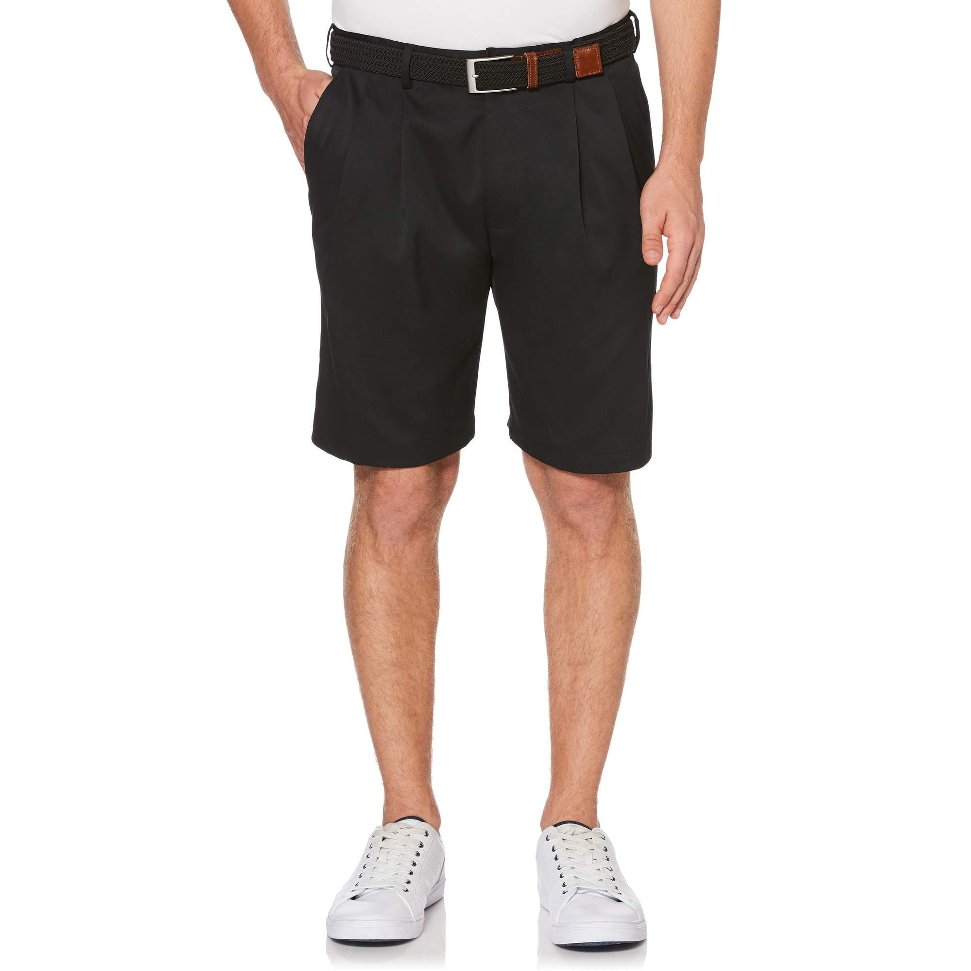 Men's microfiber pleated shop golf shorts