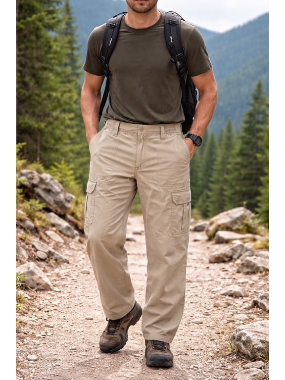 men's outdoor rugged hiking pant Ripstop All cotton 36x32 NWT