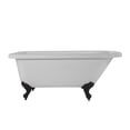 thumbnail image 1 of Savanna 60 Inch Acrylic Classic Clawfoot Tub - Wall Faucet Drillings, 1 of 2