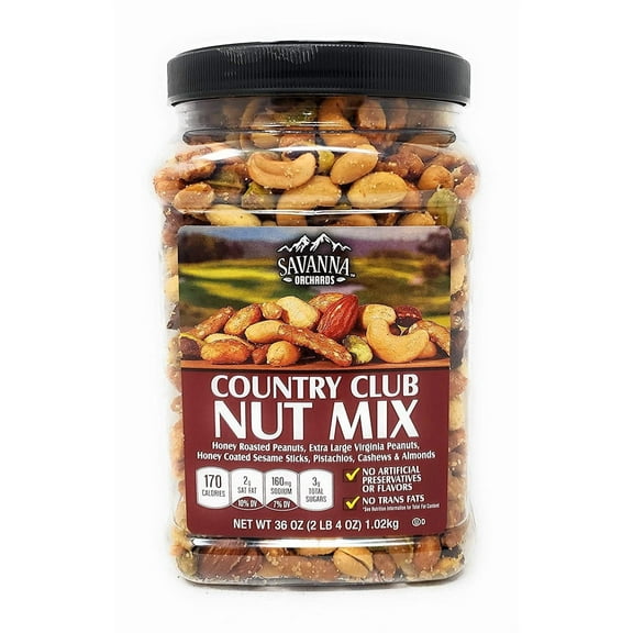Savanna Orchards Country Club Nut Mix Trail Mixes 2.25 Pound
