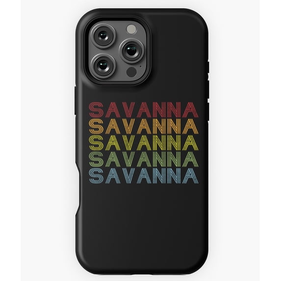 Savanna Vintage Retro Name Gift Art - Chic Phone M97 N7337 Phone Case for iPhone 17 16 15 14 13 12 11 Pro Max