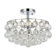Savannah 14 inch flush mount in chrome