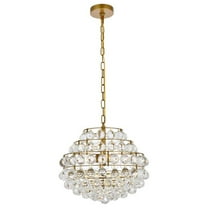 Savannah 16 inch pendant in brass