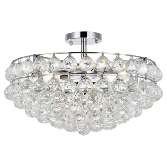 Savannah 20 inch flush mount in chrome